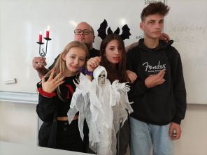 Obrázek k aktualitě Halloween a hvězdárna s 8.A