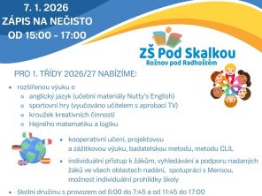 Obrázek k aktualitě Pozvánka na Zápis nanečisto