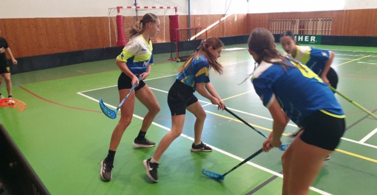 Florbal dívky - 2. místo v okrskovém kole