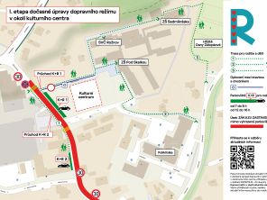 Obrázek k aktualitě Dočasná úprava dopravního režimu v okolí ZŠ Pod Skalkou platná od 9. března