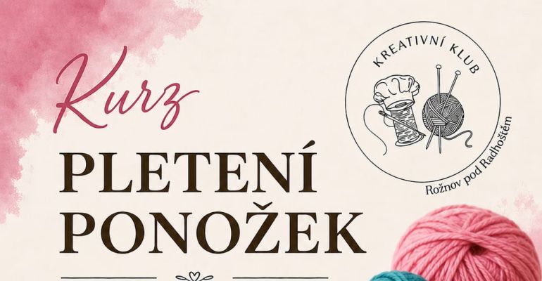 Pozvánka na kurz pletení ponožek