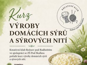 Obrázek k aktualitě Kurz výroby domácích sýrů a sýrových nití