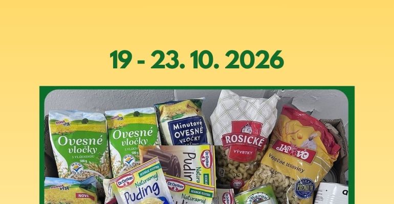 Naše škola se opět zapojí do potravinové sbírky